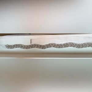 Elegant Silver Leaf Beaded Belt